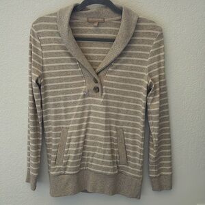 Banana Republic Striped Cotton Sweatshirt Sweater